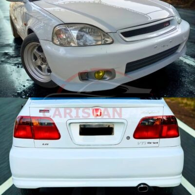 Unpainted Honda Civic EK Body Kit Fiber Glass 2 Piece 1996-2000