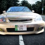 Unpainted Honda Civic EK Body Kit Fiber Glass 4 Piece 1996-2000 4 5