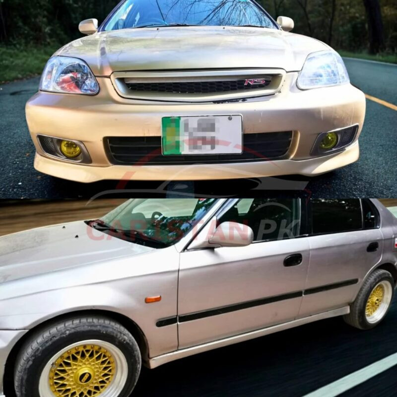 Unpainted Honda Civic EK Body Kit Fiber Glass 4 Piece 1996-2000