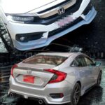 Unpainted Honda Civic Fiber Glass Body Kit 2016-21 2 Pc