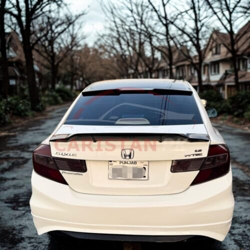Unpainted Honda Civic Rebirth ABS Plastic Duck Tail Spoiler 3