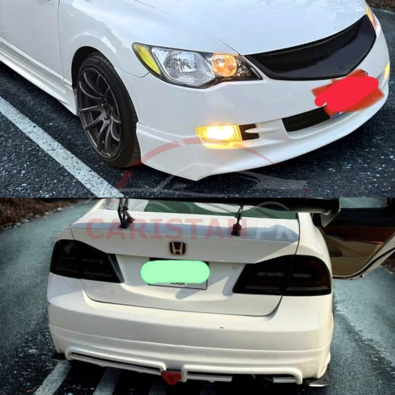 Unpainted Honda Civic Reborn Fiber Glass Modulo Body Kit 2 PC 3