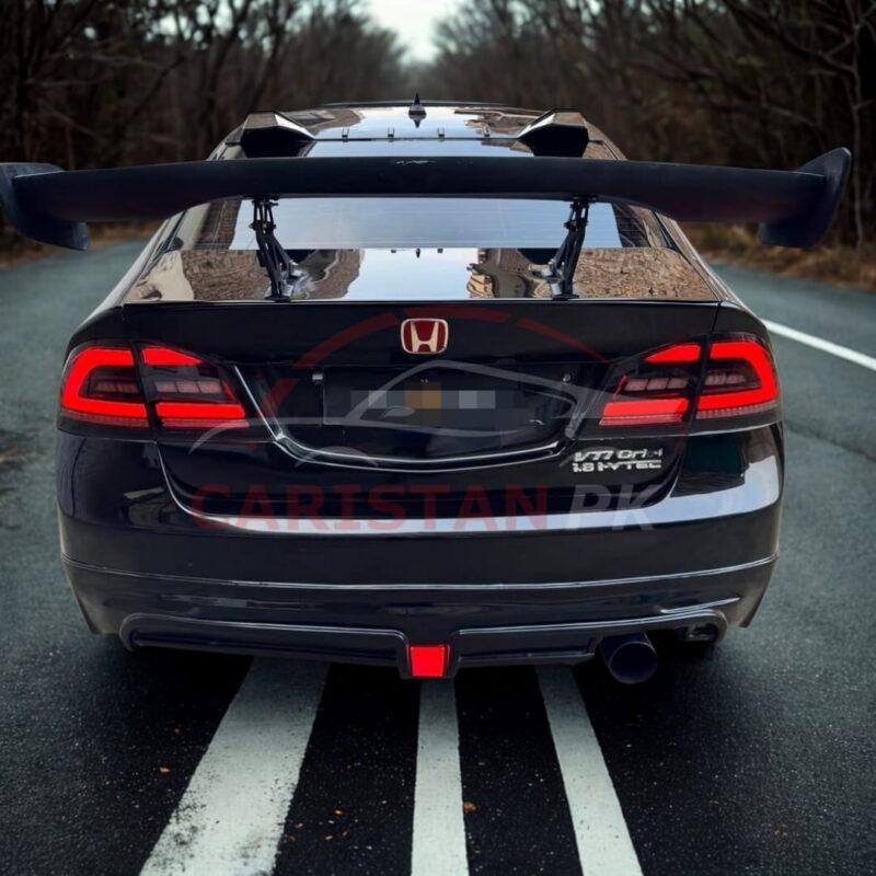 Unpainted Honda Civic Reborn Mugen High-Grade Fiber Glass Body Kit 2 Pc 3