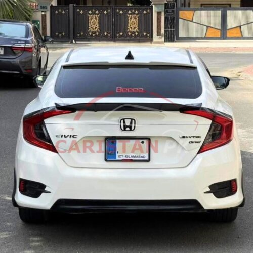 Unpainted Honda Civic Roof Spoiler Slim Design 2016-21 3