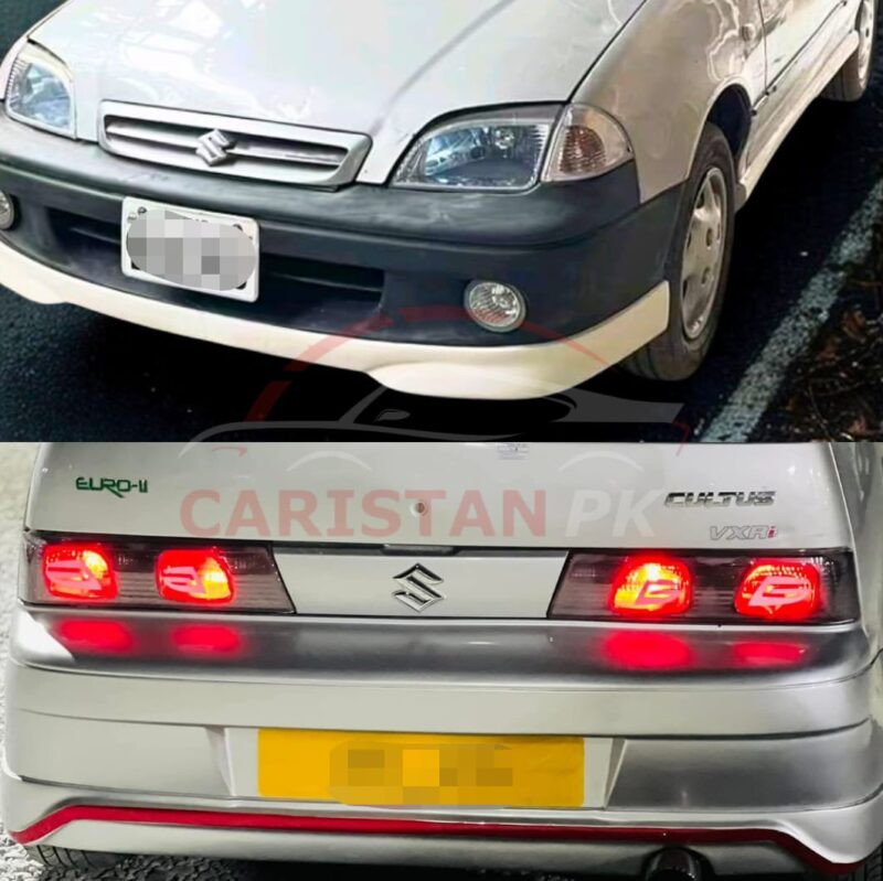 Unpainted Suzuki Cultus High-Grade Fiber Glass Body Kit 2002-16 2Pc 4