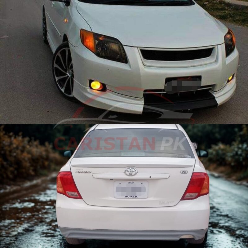 Unpainted Toyota Corolla Axio Body Kit Fiber Glass 2 Piece 2002-06 Unpainted Toyota Corolla Axio Body Kit Fiber Glass 2 Piece 2002-06