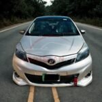 Unpainted Toyota Vitz Fiber Glass Body Kit B 2011-16 2 Pc