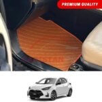 Toyota Yaris Japanese Hatchback Flat Style 7D Floor Mats Royal Orange 2020-25