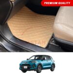 Toyota Raize Flat Style 7D Floor Mats Beige Stitch