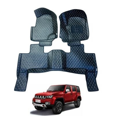 BAIC BJ40 Plus 7D Floor Mats Black With Beige Stitch 3