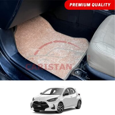 Toyota Yaris Japanese Hatchback Premium Carpet Floor Mats Beige 2020-25
