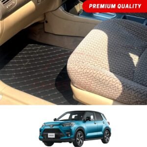 Toyota Raize Flat Style 7D Floor Mats Black