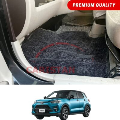 Toyota Raize Premium Carpet Floor Mats Black Grey