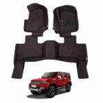 BAIC BJ40 Plus 7D Floor Mats Black With Red Stitch