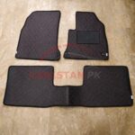 Nissan Note Flat Style 7D Floor Mats Black With Red Stitch 2