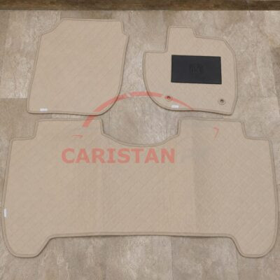 Honda Vezel Flat Style 7D Floor Mats Beige Stitch 2