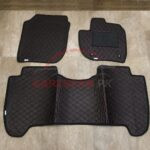 Honda Vezel Flat Style 7D Floor Mats Black With Red Stitch 2