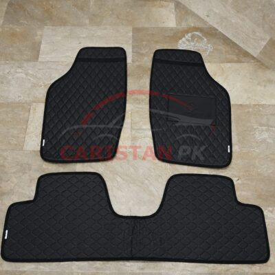 Suzuki Alto Flat Style 7D Floor Mats Black 2000-08 2