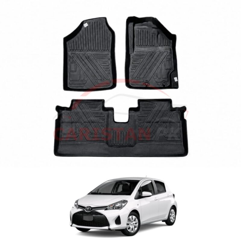 Toyota Vitz Premium TPE Car Mats 2017-23 Toyota Vitz Premium TRP 5D Floor Mats 2017-23