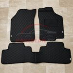 Suzuki Swift Flat Style 7D Floor Mats Black With Red Stitch 2007-21 2