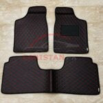 Suzuki Cultus Flat Style 7D Floor Mats Black With Beige Stitch 2002-16 2 Suzuki Cultus Flat Style 7D Floor Mats Black With Beige Stitch 2002-16 2