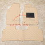 Toyota Prius Flat Style 7D Floor Mats Beige Stitch 2005-09