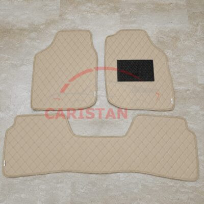 Suzuki Baleno Flat Style 7D Floor Mats Beige Stitch 2