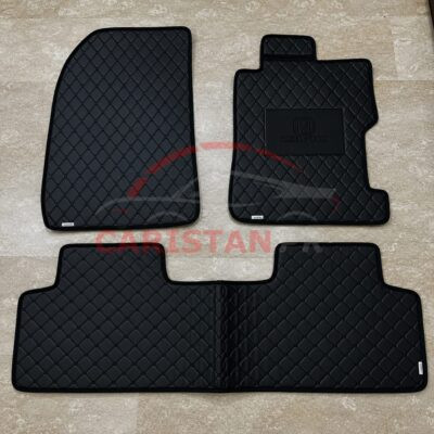Honda Civic Reborn Flat Style 7D Floor Mats Black 2