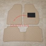 Suzuki Cultus Flat Style 7D Floor Mats Beige Stitch 2017-26 2
