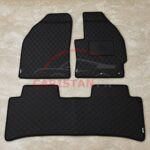 Toyota Prius Alpha Flat Style 7D Floor Mats Black 2009-14 2 Toyota Prius Alpha Flat Style 7D Floor Mats Black 2009-14 2