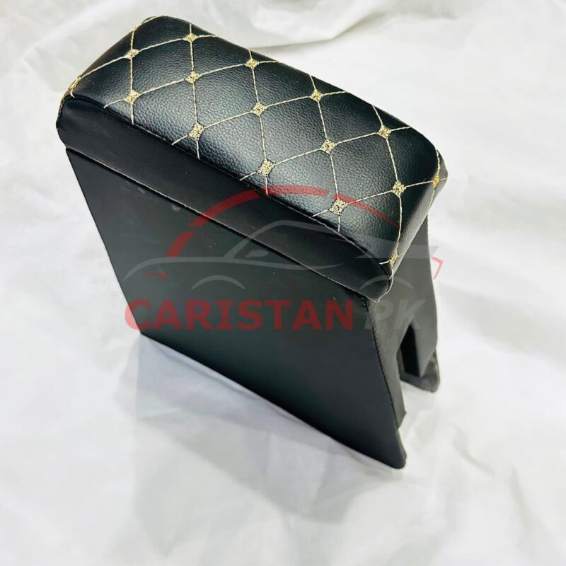 Custom Fit Armrest Black With Beige Stitch 11