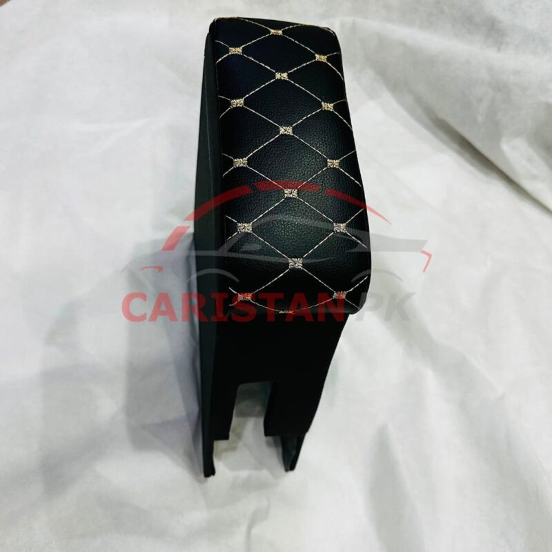 Custom Fit Armrest Black With Beige Stitch 10