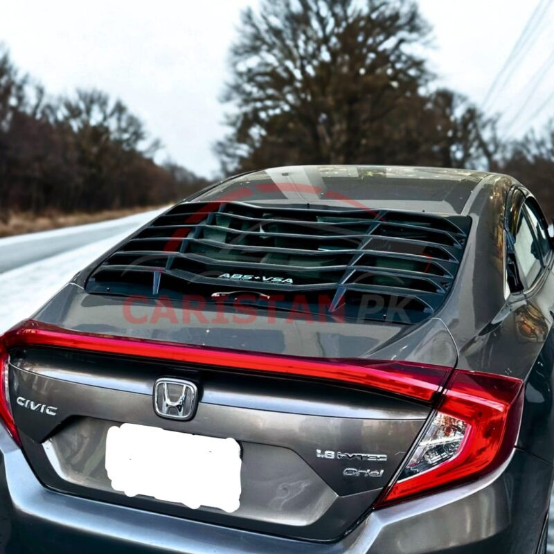 Honda Civic Louver Back Screen Rack Evo Style 2016-21 3