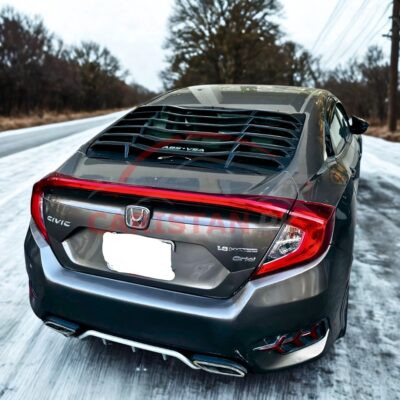 Honda Civic Louver Back Screen Rack Evo Style 2016-21 4