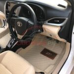 Toyota Yaris 7D Floor Mats Beige Hard Design 3