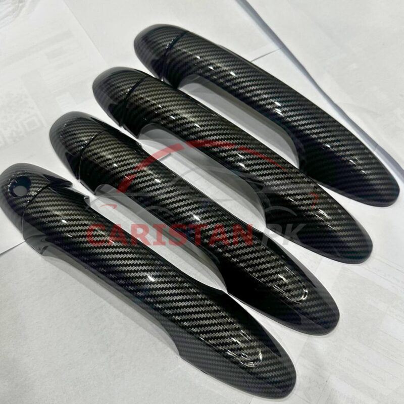 Toyota Yaris Carbon Fiber Door Handle Cover 1