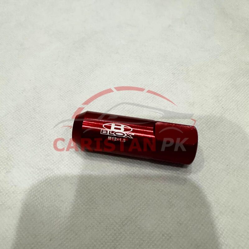 Blox Spike Wheel Lug Nuts Red 1.5mm 5