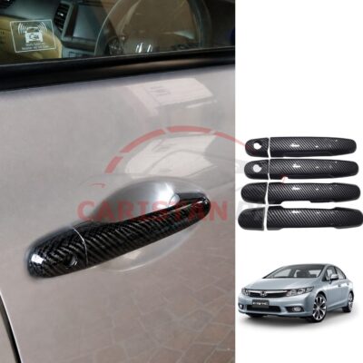 Honda Civic Rebirth Carbon Fiber Door Handle Cover 2012-15