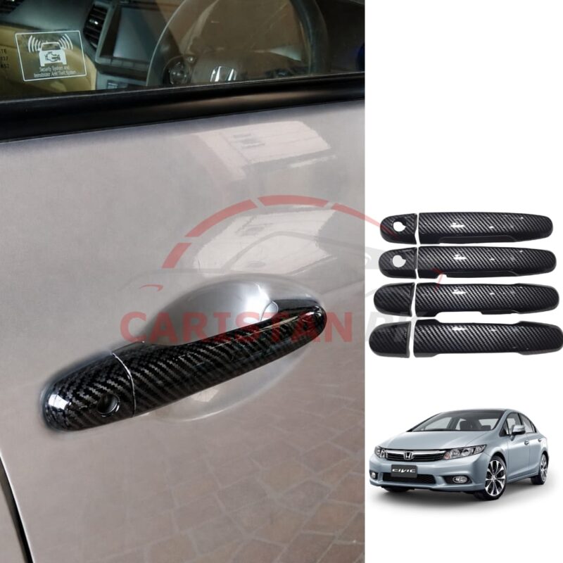 Honda Civic Rebirth Carbon Fiber Door Handle Cover 2012-15 Honda Civic Rebirth Carbon Fiber Door Handle Cover 2012-15