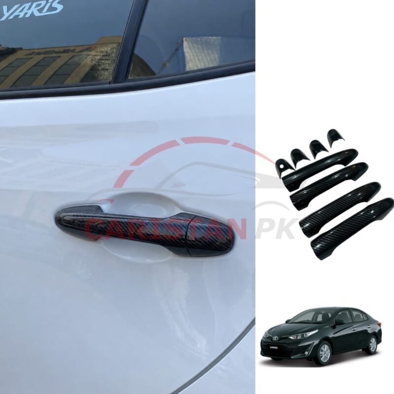 Toyota Yaris Carbon Fiber Door Handle Cover