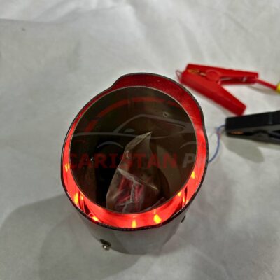Carbon Fiber Silencer Tip With Red Light 1