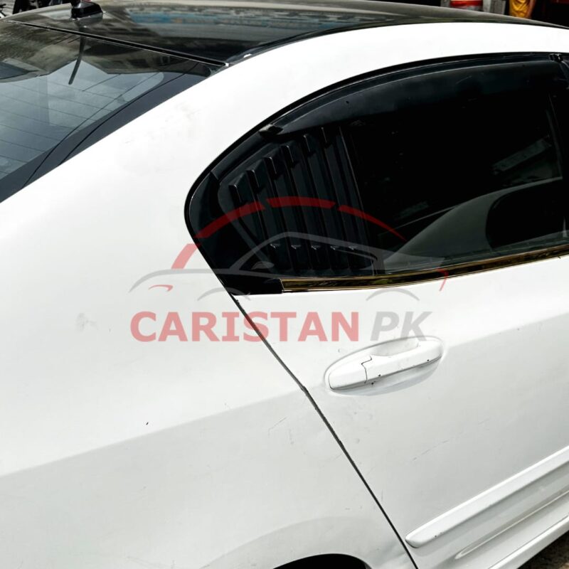 Honda City Quarter Glass Evo Rack Louver Cover Vent Set 2009-21 5