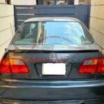 Unpainted Honda Civic EK Trunk Lip Spoiler 7