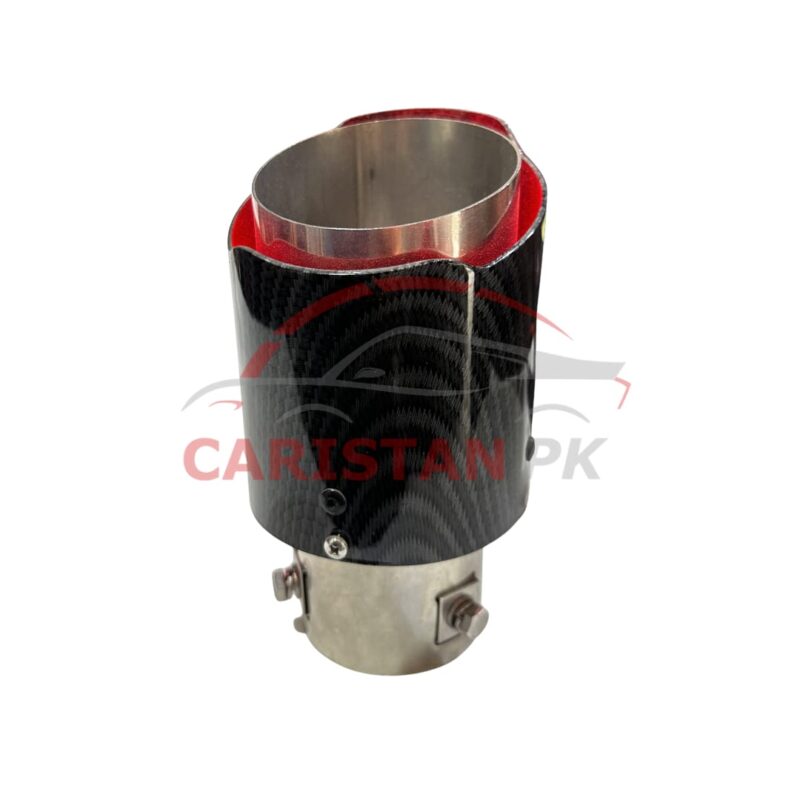 Carbon Fiber Silencer Tip With Red Light