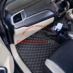 Honda BRV 7D Floor Mats Black With Beige Stitch
