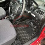 Suzuki Swift 7D Floor Mats Black With Beige Stitch 2022 Model & Onwards
