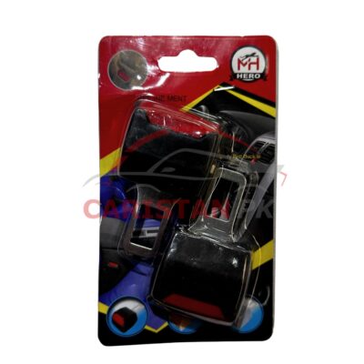 Double Buckle Seat Belt Clips Black