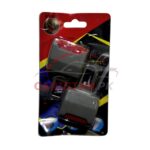 Double Buckle Seat Belt Clips Gray