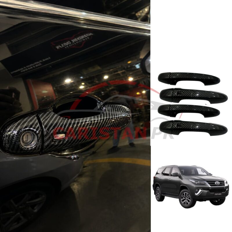 Toyota Fortuner Carbon Fiber Door Handle Cover 2016-25