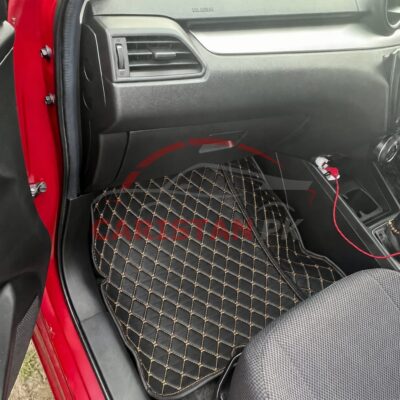 Suzuki Swift 7D Floor Mats Black With Beige Stitch 2022 Model & Onwards 2